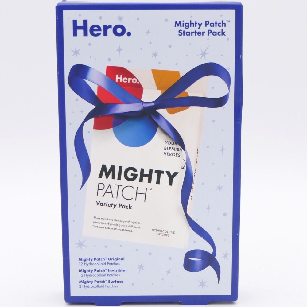 Hero Mighty Patch Starter Pack w/ 12 Original, 12 Invisible+ & 2 Surface Patches